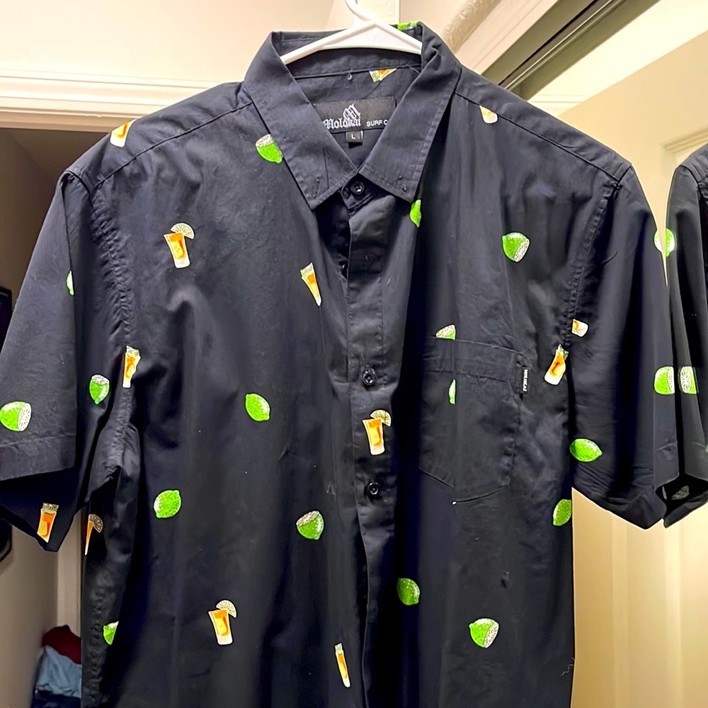 Tequila Shot Mens short Sleeve Button down
